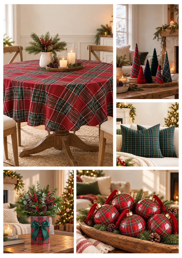 Christmas Decor Trends 2026 You Have To Try ivory silver clean grid wedding photo collage canvas