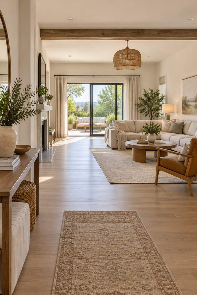 25 Luxury Living Room Ideas That Look Polished and Live Easy bright neutral living room with patio views
