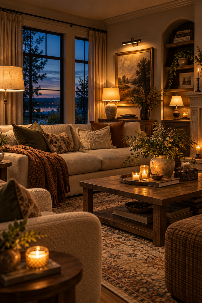 25 Luxury Living Room Ideas That Look Polished and Live Easy cozy twilight living room retreat