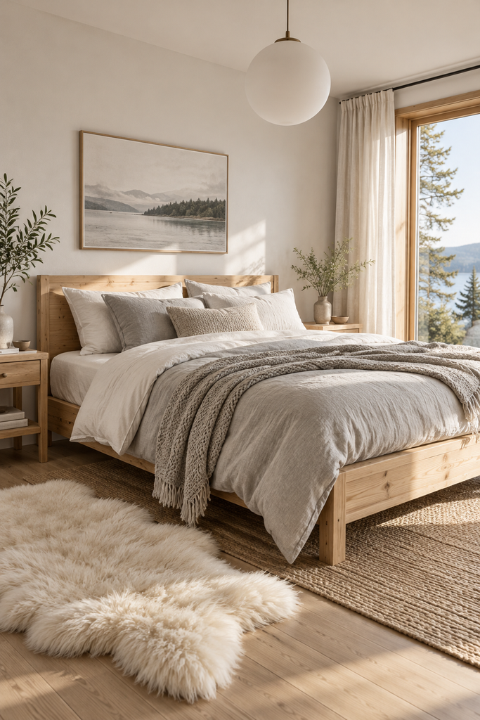 serene scandinavian bedroom retreat